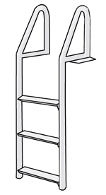 79525 dock edge aluminum dock ladders.gif